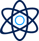 Energy icon. An atom symbol